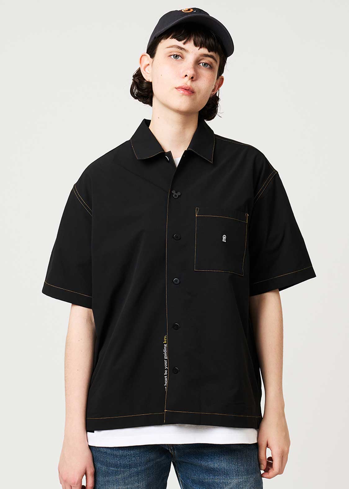 Kingdom Hearts X Graniph Fashion Collection - May My Heart Be My Guiding Key Big Silhouette Short Sleeved Shirt [Release Jun 16 2026]