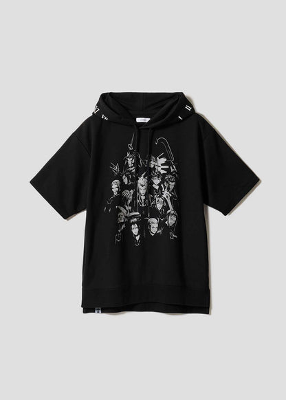 Kingdom Hearts X Graniph Fashion Collection - Organization XIII Oversized Short Sleeve Hoodie [Release Jun 16 2026]