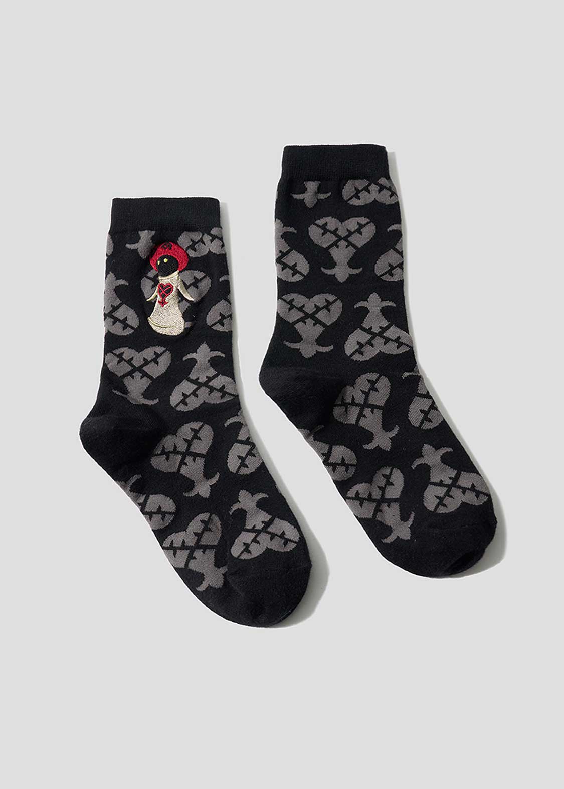 Kingdom Hearts X Graniph Fashion Collection - White Mushroom Mid-Calf Socks [Release Jun 16 2026]