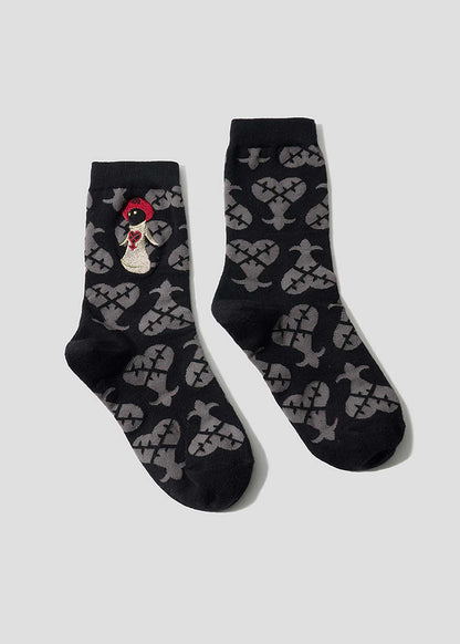 Kingdom Hearts X Graniph Fashion Collection - White Mushroom Mid-Calf Socks [Release Jun 16 2026]