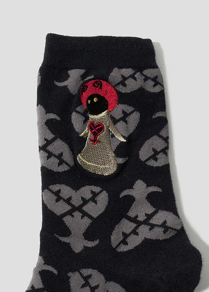 Kingdom Hearts X Graniph Fashion Collection - White Mushroom Mid-Calf Socks [Release Jun 16 2026]