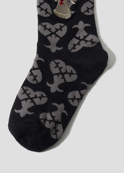 Kingdom Hearts X Graniph Fashion Collection - White Mushroom Mid-Calf Socks [Release Jun 16 2026]