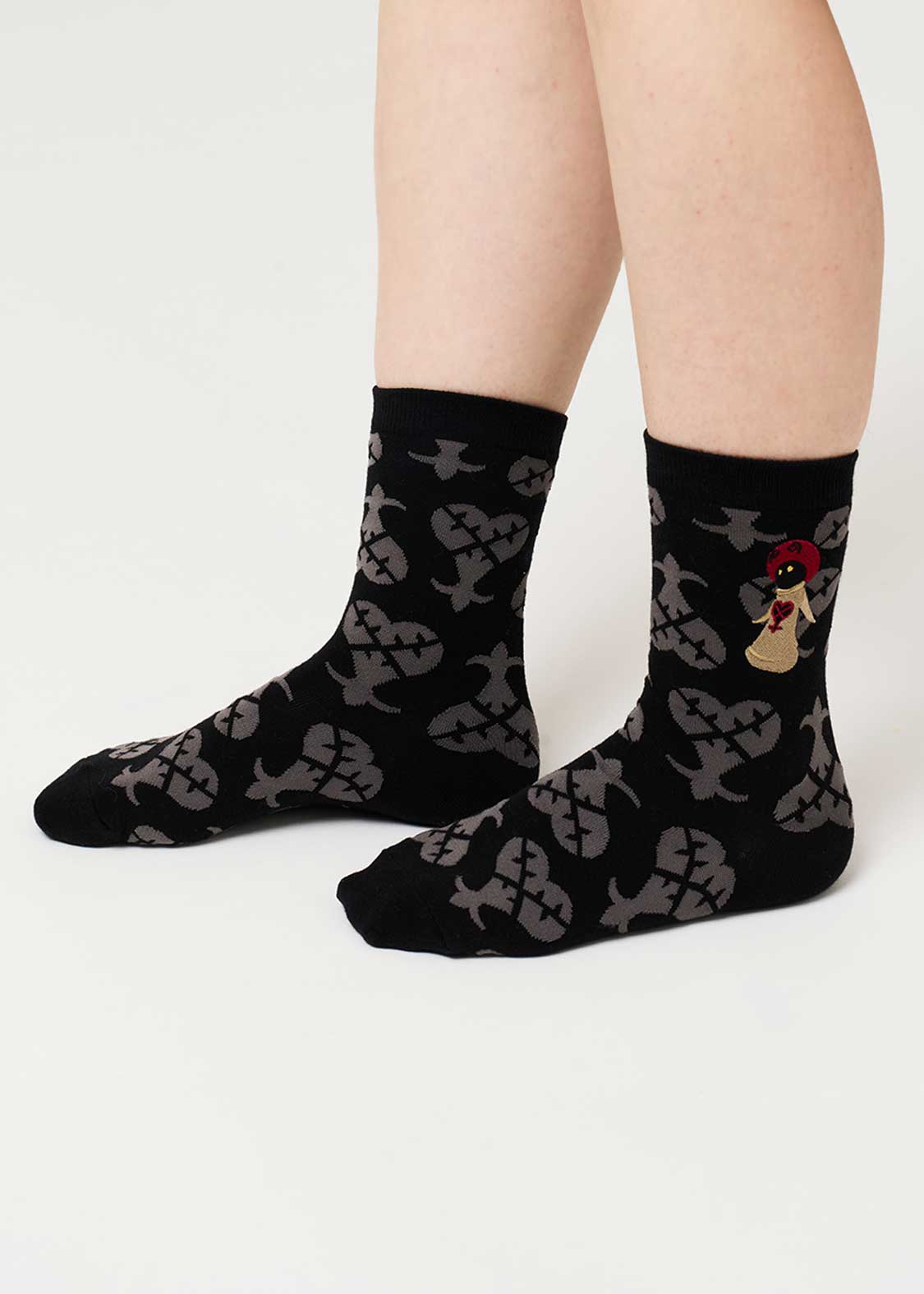 Kingdom Hearts X Graniph Fashion Collection - White Mushroom Mid-Calf Socks [Release Jun 16 2026]