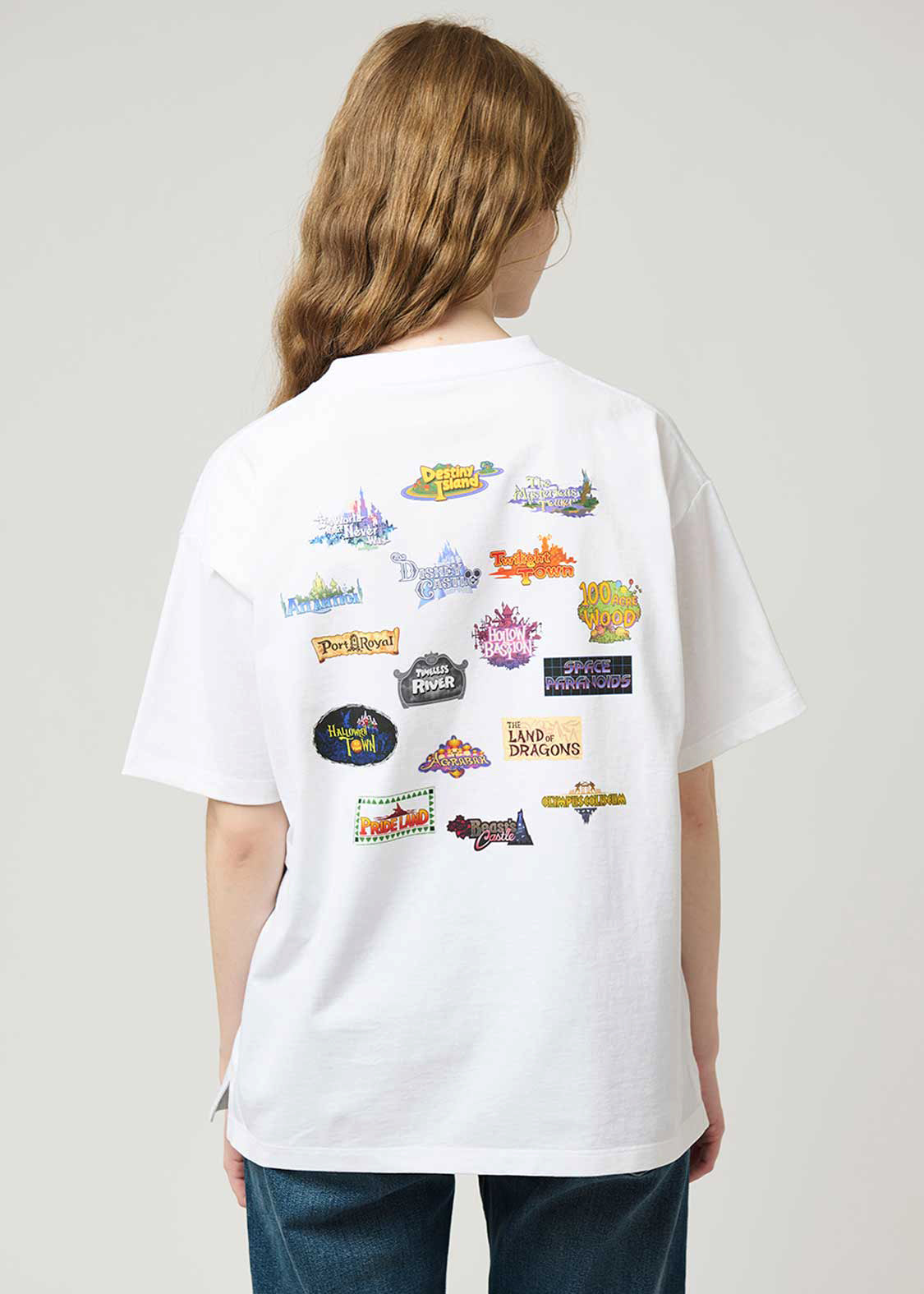 Kingdom Hearts X Graniph Fashion Collection - World Logo Big Silhouette T-shirt [Release Jun 16 2026]