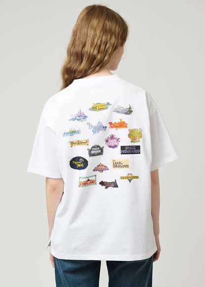 Kingdom Hearts X Graniph Fashion Collection - World Logo Big Silhouette T-shirt [Release Jun 16 2026]