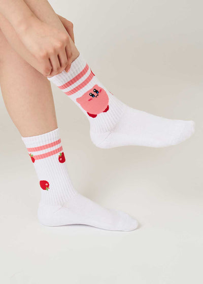 Kirby X Graniph Fashion Collection - Apple and Kirby Long Socks [Pre-Order Jun 2026]