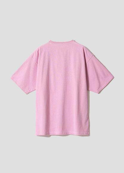 Kirby X Graniph Fashion Collection - Inhale The Pocket Big Silhouette Pink T-Shirt [Pre-Order Mar 2026]