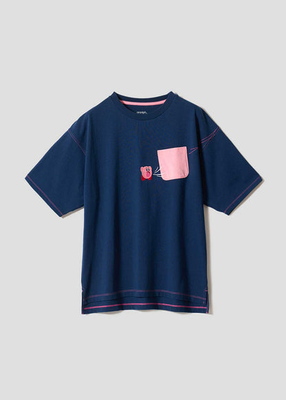 Kirby X Graniph Fashion Collection - Inhale The Pocket Big Silhouette T-Shirt [Pre-Order Jun 2026]