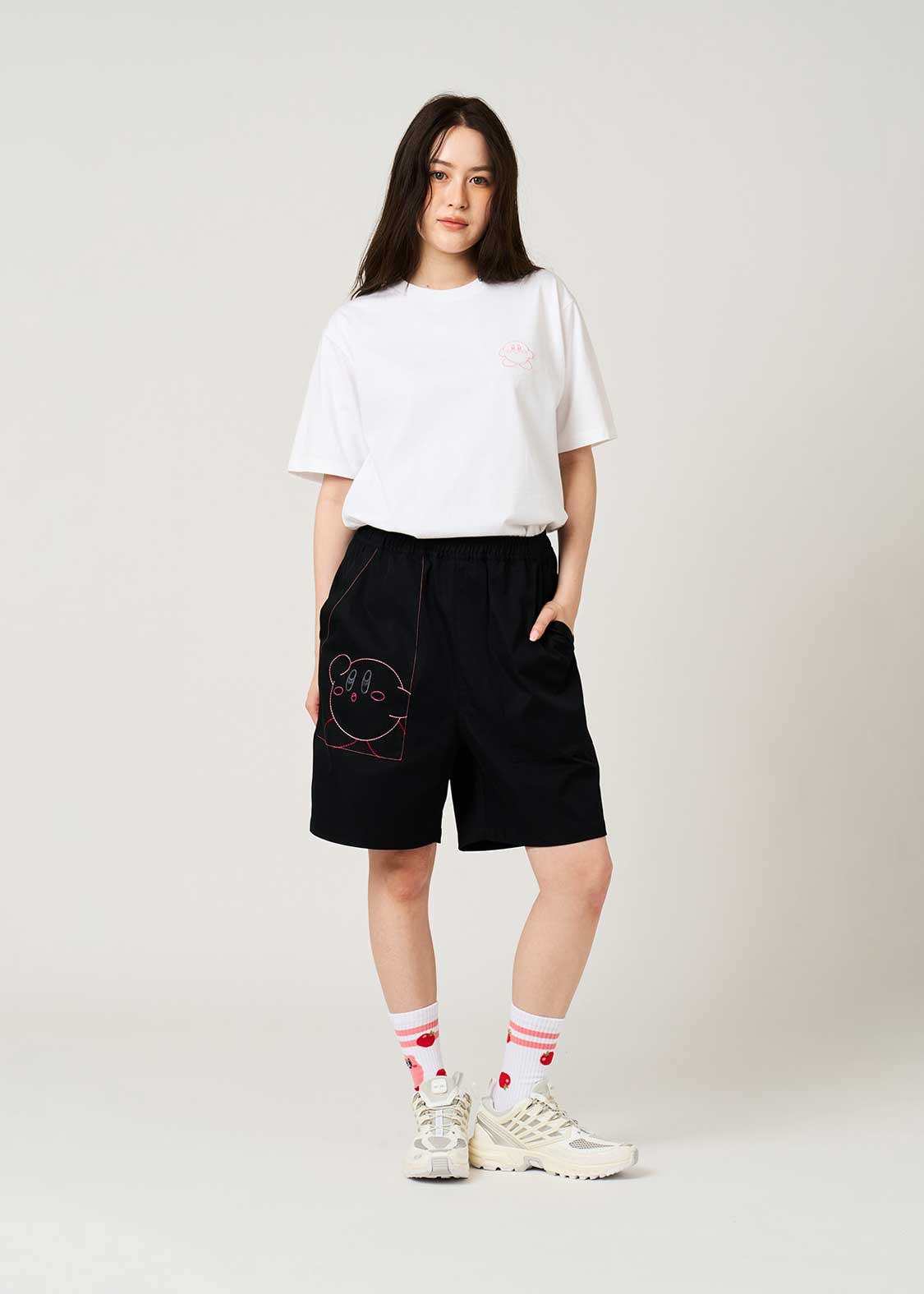 Kirby X Graniph Fashion Collection - Inhale The Stitches Big Silhouette Shorts [Pre-Order Mar 2026]