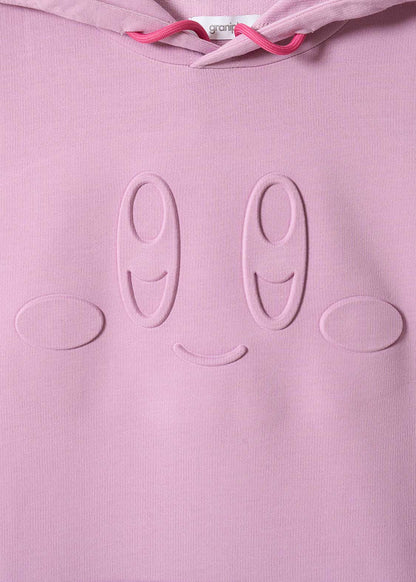 Kirby X Graniph Fashion Collection - Kirby Face Oversized Short Sleeve Hoodie [Pre-Order Mar 2026]