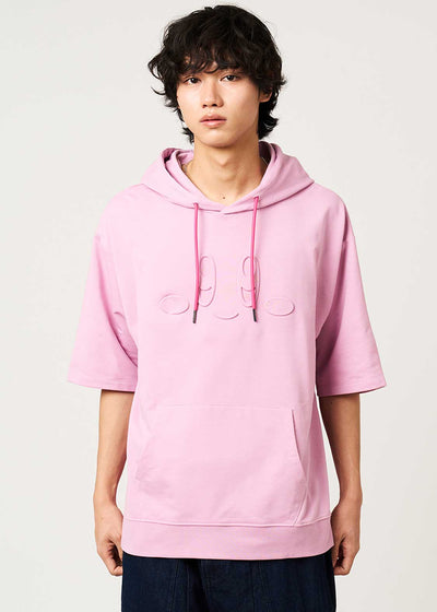 Kirby X Graniph Fashion Collection - Kirby Face Oversized Short Sleeve Hoodie
