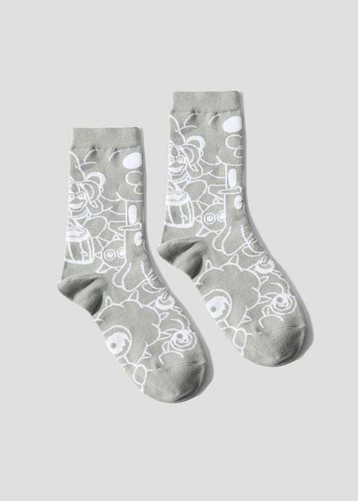 Kirby X Graniph Fashion Collection - Pattern Mid-lenght Socks [Pre-Order Mar 2026]