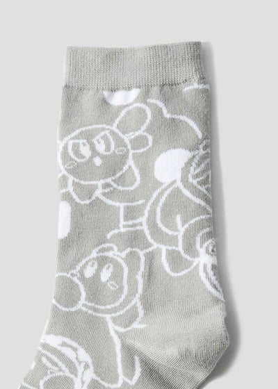 Kirby X Graniph Fashion Collection - Pattern Mid-lenght Socks [Pre-Order Mar 2026]