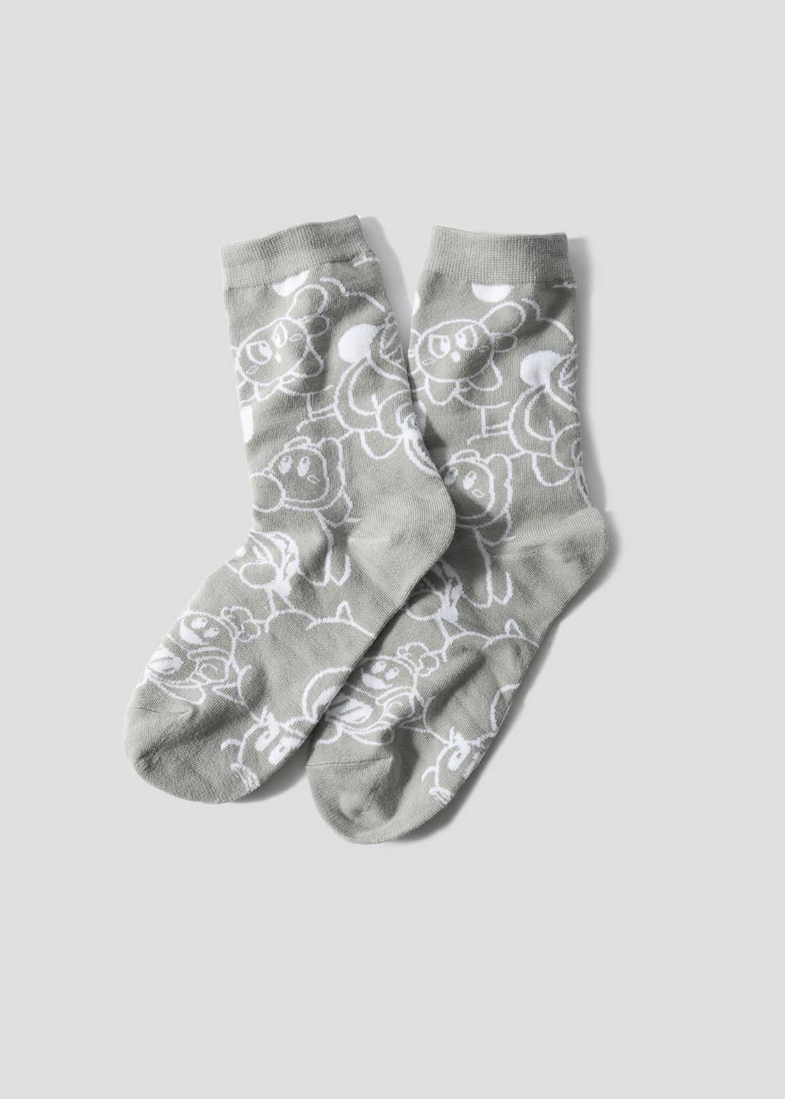 Kirby X Graniph Fashion Collection - Pattern Mid-lenght Socks
