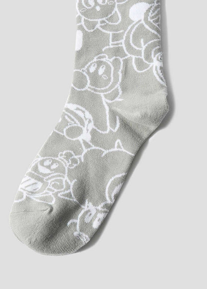 Kirby X Graniph Fashion Collection - Pattern Mid-lenght Socks