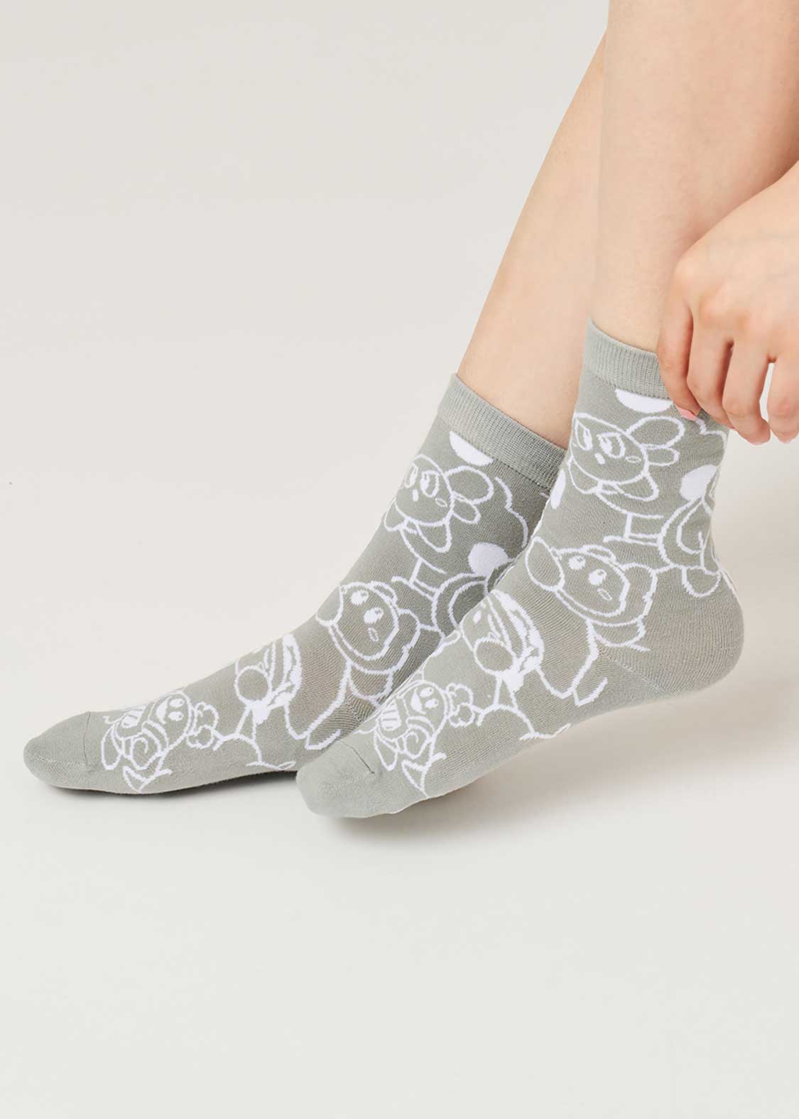 Kirby X Graniph Fashion Collection - Pattern Mid-lenght Socks