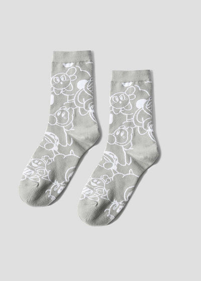 Kirby X Graniph Fashion Collection - Pattern Mid-lenght Socks [Pre-Order Mar 2026]