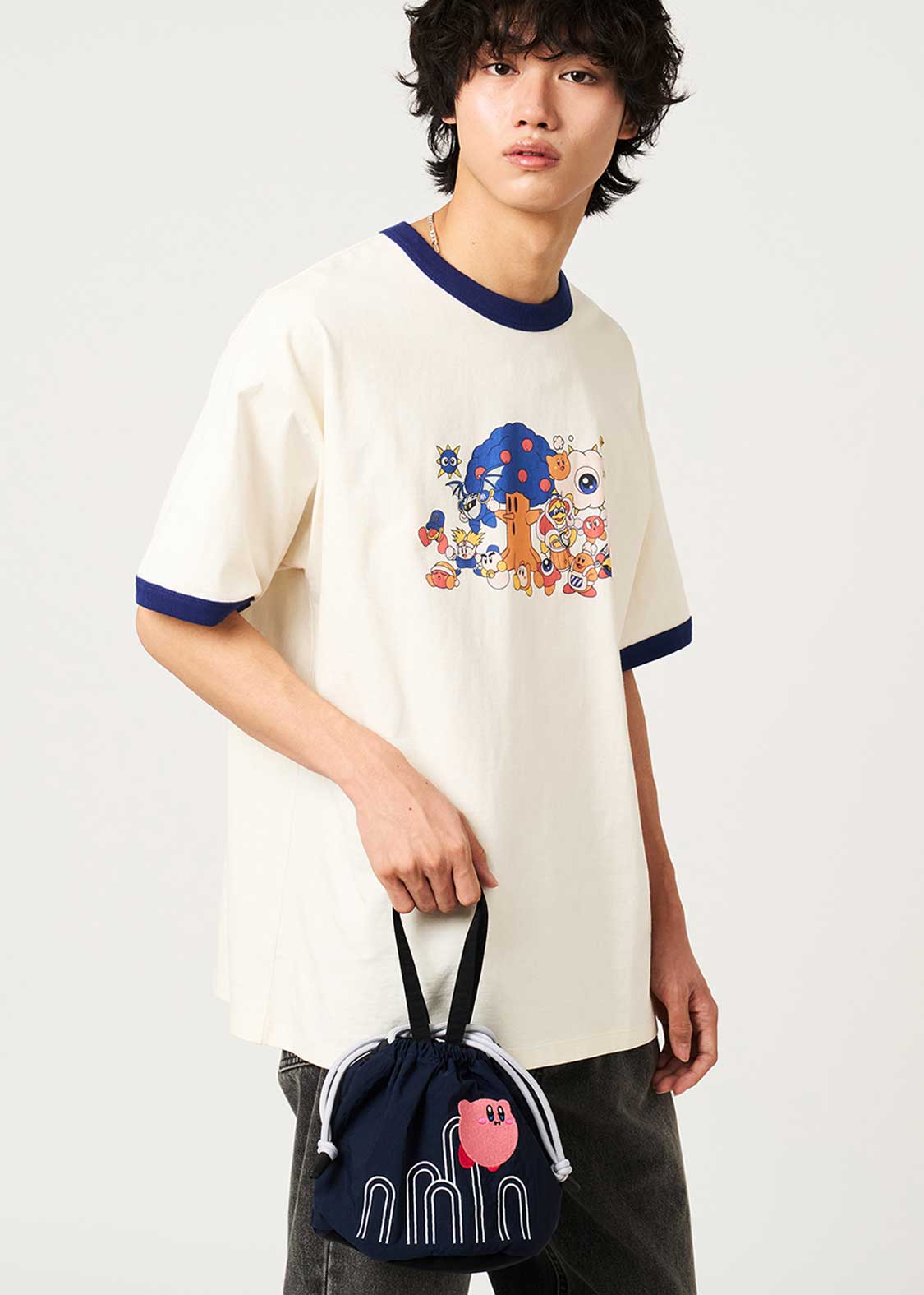 Kirby X Graniph Fashion Collection - Pupupu Land Nylon String Bag [Pre-Order Mar 2026]