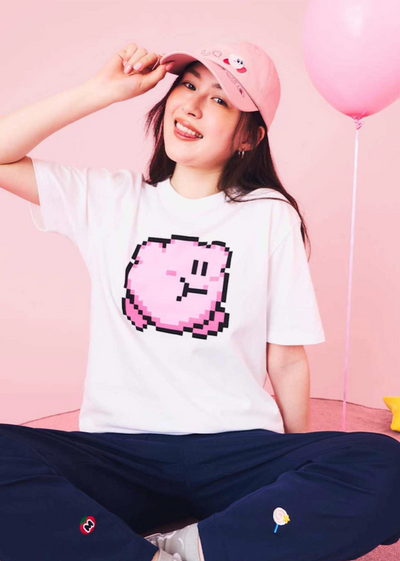 Kirby X Graniph Fashion Collection - Tekuteku Kirby T-Shirt [Pre-Order Jun 2026]