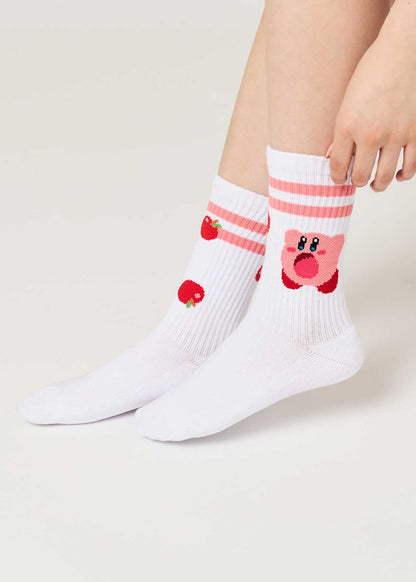 Kirby X Graniph Fashion Collection - Apple and Kirby Long Socks [Pre-Order Jun 2026]