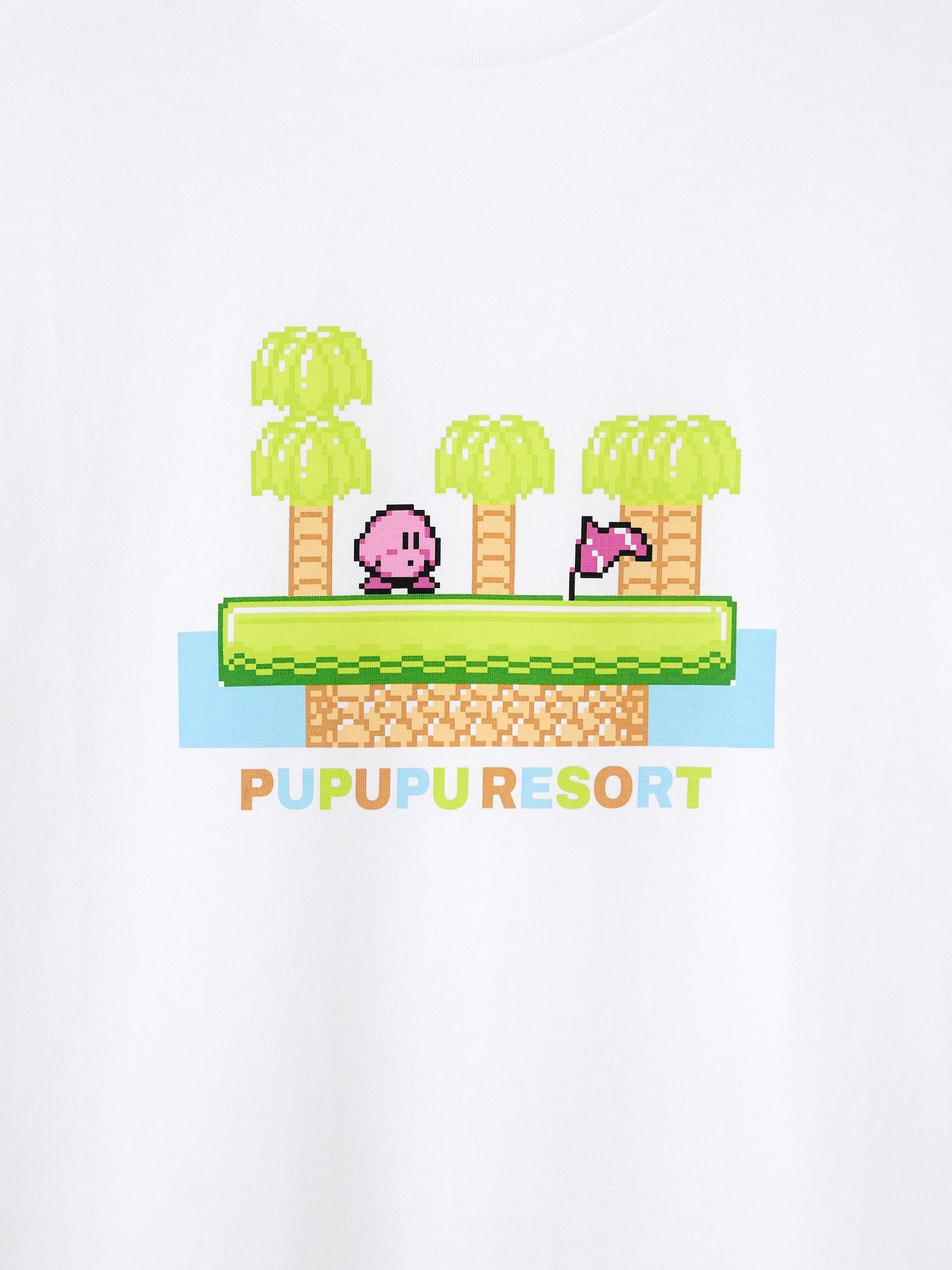 Kirby x GU Pupupu Resort - Men Graphic T-shirt Flag [Pre-Order May 2026]