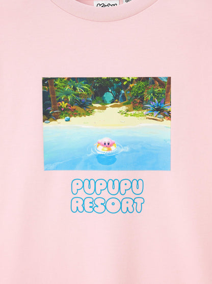 Kirby x GU Pupupu Resort - Women Graphic T-shirt (2 Colors) [Pre-Order May 2026]