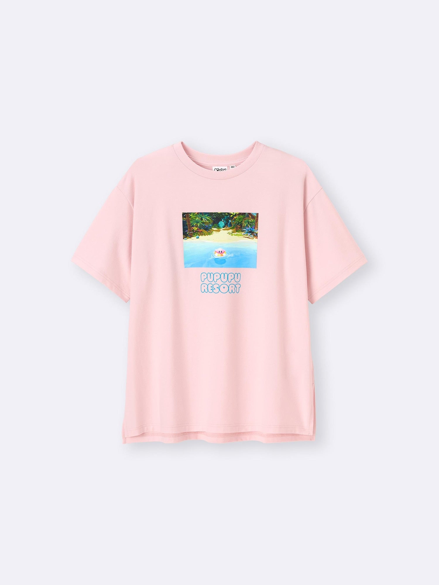 Kirby x GU Pupupu Resort - Women Graphic T-shirt (2 Colors) [Pre-Order May 2026]