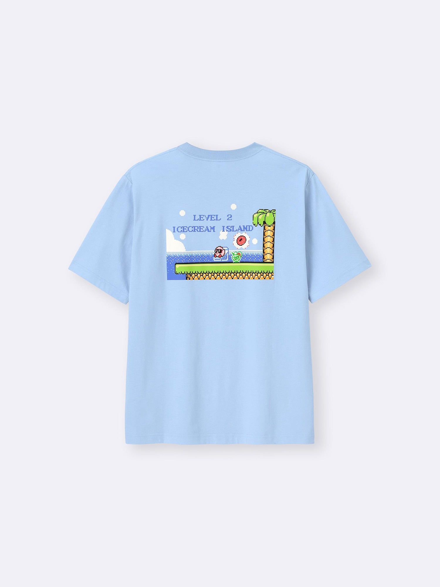 Kirby x GU Pupupu Resort - Men Graphic T-shirt IceCream Island [Pre-Order May 2026]