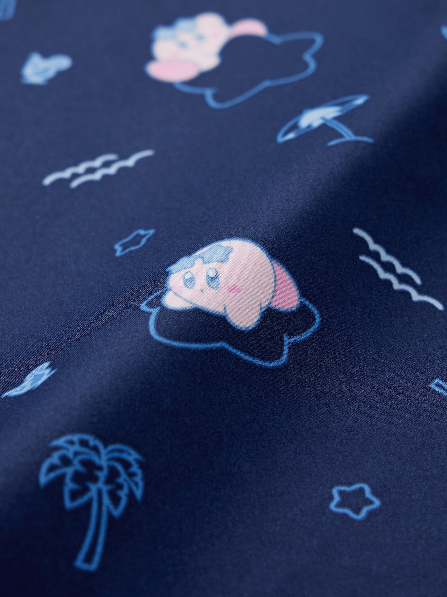 Kirby x GU Pupupu Resort - Women Satin Pajamas (2 Colors) [Pre-Order May 2026]