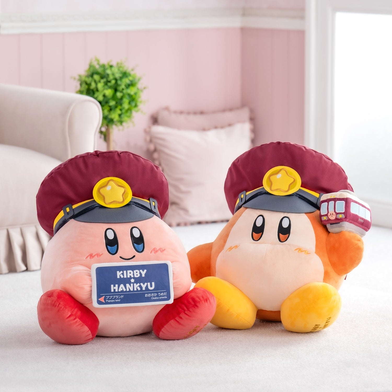 Kirby x Hankyu Railway Tour Guide Plushes - Kirby or Waddle Dee (2 Types) [Pre-Order Jun 2026]