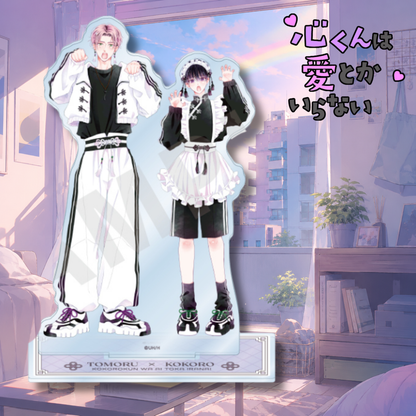 Kokoro-kun wa Ai toka Iranai - Kokoro and Akari Acrylic Stand [Pre-Order Oct 2026]