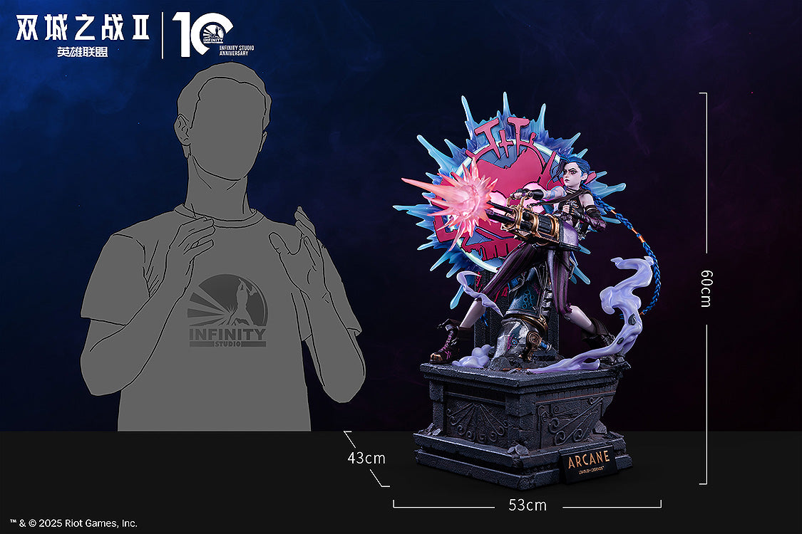 League of Legends Arcane Season 2 1/4 Scale Figure - Jinx Arcane