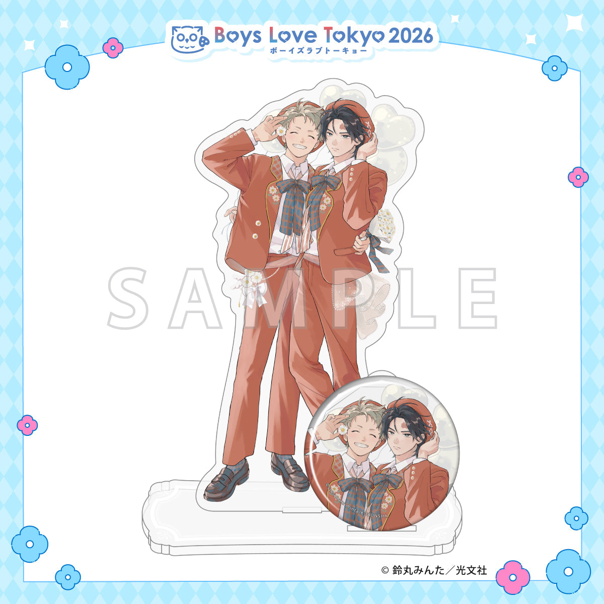 Lightning Strikes Cupid - Boys Love Tokyo 2026 Acrylic Stand & Can Badge Set [Pre-Order Late June 2026]