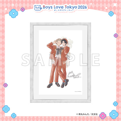 Lightning Strikes Cupid - Boys Love Tokyo 2026 Framed Reproduction of Original Artwork [Pre-Order Late June 2026]