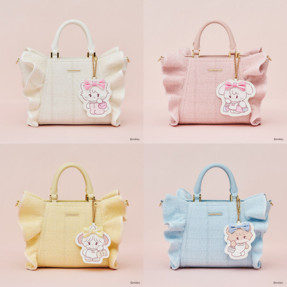 Lil ala mode x SAMANTHA VEGA - Tweed Frill Handbag (4 Types) [Pre-Order Mar 2026]