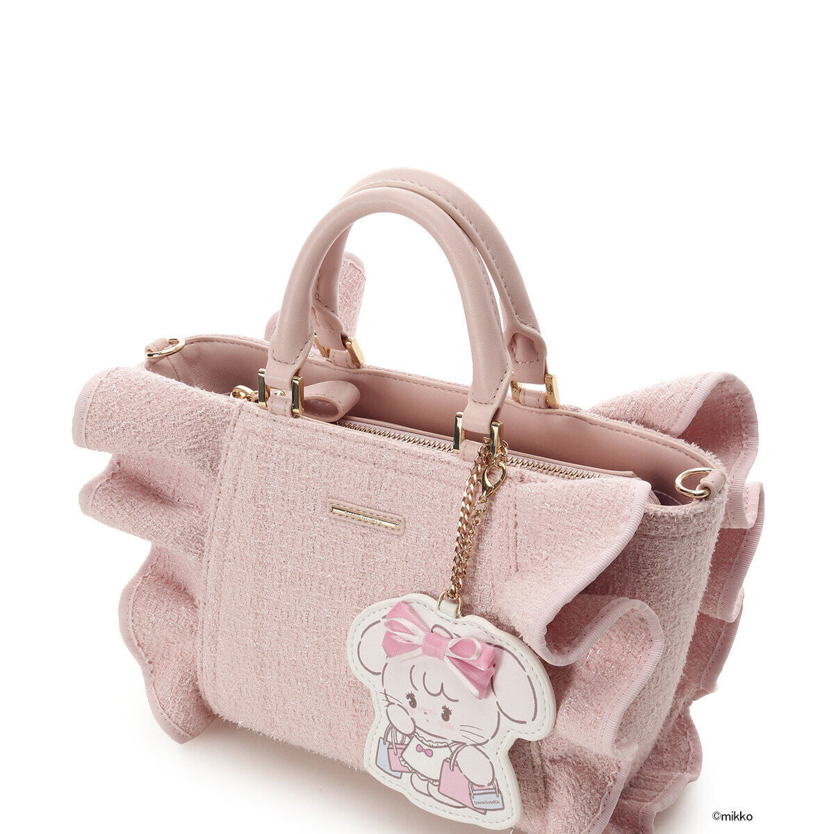 Lil ala mode x SAMANTHA VEGA - Tweed Frill Handbag (4 Types) [Pre-Order Mar 2026]
