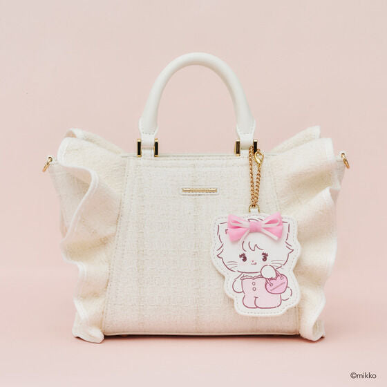 Lil ala mode x SAMANTHA VEGA - Tweed Frill Handbag (4 Types) [Pre-Order Mar 2026]