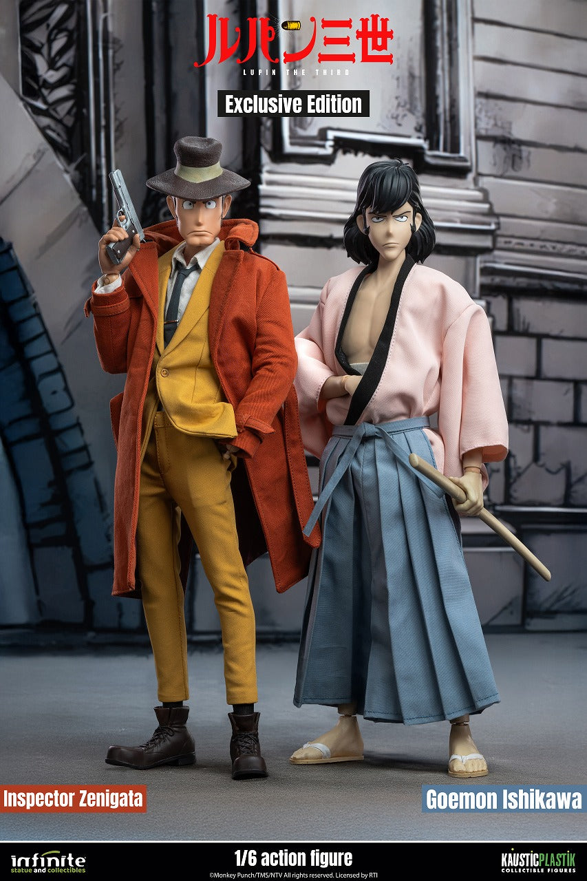 Lupin the Third Part 4 1/4 Scale Action Figure - Inspector Zenigata and Goemon Ishikawa Exclusive Edition Duo Set [Pre-Order Jan 2027]