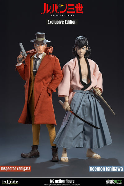Lupin the Third Part 4 1/4 Scale Action Figure - Inspector Zenigata and Goemon Ishikawa Exclusive Edition Duo Set [Pre-Order Jan 2027]