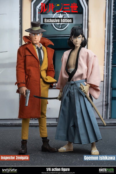 Lupin the Third Part 4 1/4 Scale Action Figure - Inspector Zenigata and Goemon Ishikawa Exclusive Edition Duo Set [Pre-Order Jan 2027]
