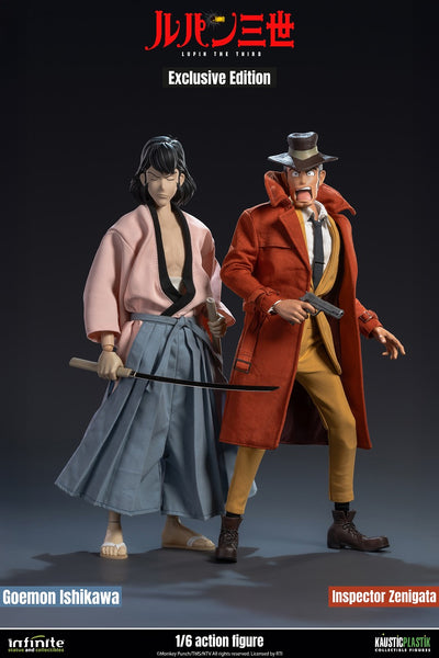 Lupin the Third Part 4 1/4 Scale Action Figure - Inspector Zenigata and Goemon Ishikawa Exclusive Edition Duo Set [Pre-Order Jan 2027]