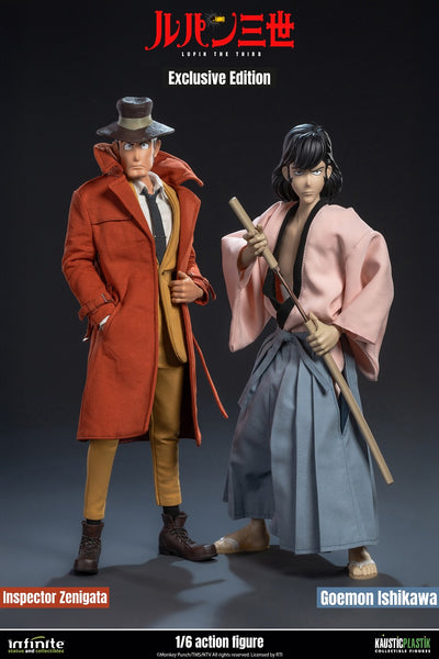 Lupin the Third Part 4 1/4 Scale Action Figure - Inspector Zenigata and Goemon Ishikawa Exclusive Edition Duo Set [Pre-Order Jan 2027]