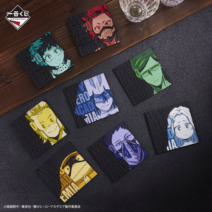 MY HERO ACADEMIA - ICHIBAN KUJI - BRIGHT FUTURE - PRIZE H - PRIZE RUBBER COASTER FULL SET 8 Pcs