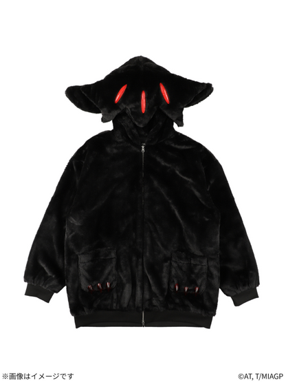 Made in Abyss x Qooza Fashion Collection - Faputa Fur Jacket (Black) [Pre-Order Apr 2026]