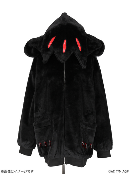 Made in Abyss x Qooza Fashion Collection - Faputa Fur Jacket (Black) [Pre-Order Apr 2026]