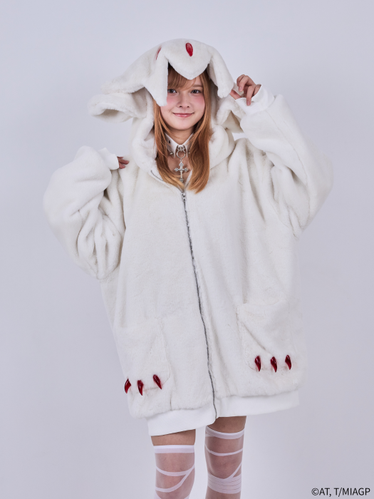 Made in Abyss x Qooza Fashion Collection - Faputa Fur Jacket (White) [Pre-Order Apr 2026]