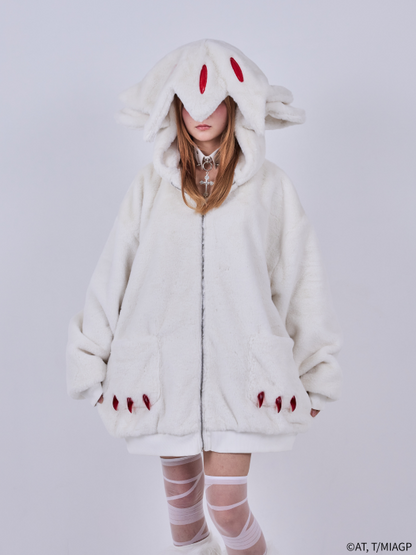 Made in Abyss x Qooza Fashion Collection - Faputa Fur Jacket (White) [Pre-Order Apr 2026]