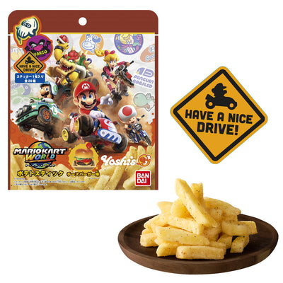 Mario Kart World - Cheeseburger-Flavored Potato Sticks with Sticker