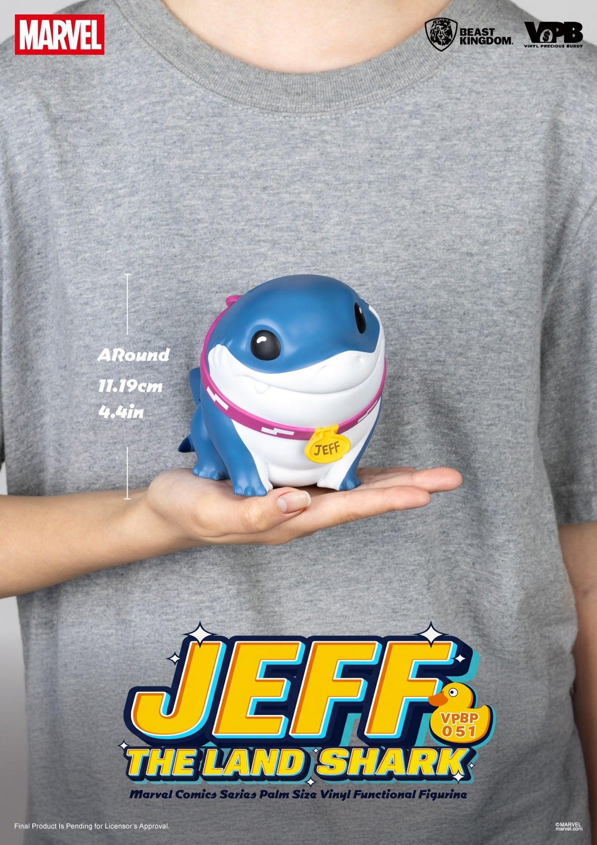 Marvel Comics Series Palm Sized Vinyl Figure - Jeff the Land Shark [Pre-Order Jan 2027]