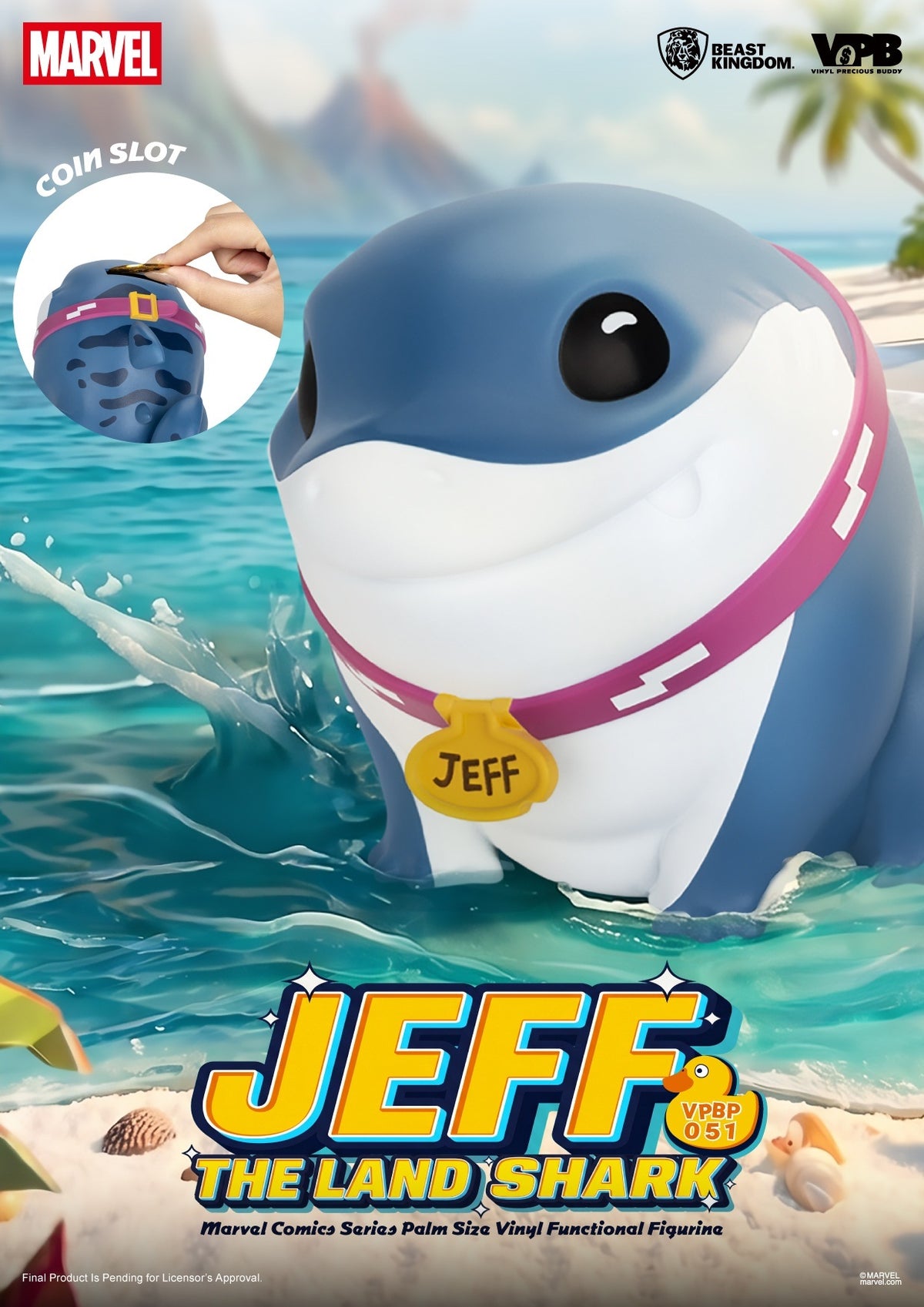 Marvel Comics Series Palm Sized Vinyl Figure - Jeff the Land Shark [Pre-Order Jan 2027]